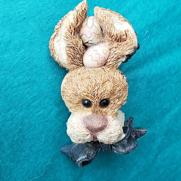 2/10$ Vintage Boyds Bears Easter Bunny Pin Brooch - Picture 4 of 5